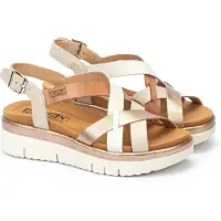 Pikolinos pour femme. W4N-0650C1 Sandales en cuir Palma multicolore -Calage de 4,5 cm de hauteur (38), 3 à 5 cm, Boucle, Casuel
