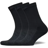 Craft Unisexe, Chaussettes de sport, Core Dry Hautes Chaussettes 3-Pack (34 - 36), Noir
