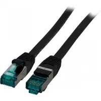 EFB Elektronik MK6001.15B RJ45 Patchkabel S/FTP, Cat.6A, LSZH, 15m, schwarz