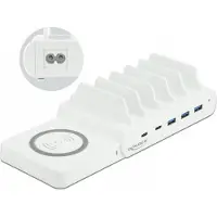 DeLOCK USB + kabelloses Ladegerät 2xUSB-C PD + 3xUSB-A 110 W
