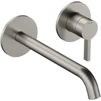 Hotbath Ace Partie apparente - pour mitigeur de lavabo - bec 20cm - Nickel brossé AC105EXTGN