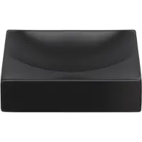 Clou Vale lavabos fontaines céramique fontaine 28x19x7cm sans trou de robinet Noir mat CL/03.30160