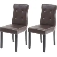 Mendler Chaise de salle à manger -E58 (lot de 2)