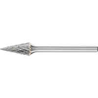 PFERD Broche de fraisage en carbure conique 6x13 mm Ø tige 3 mm, denture 3 PLUS pour les applications