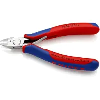 Knipex 77 32 120 H Pince coupante latérale pour l'électronique avec tranchant en métal dur inséré avec gaines multicomposants 120 mm