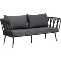 Bloomingville Pavone Bank | Noir | Métal | 82064276
