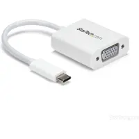 StarTech.com .com Adaptateur vidéo USB-C vers VGA - M/F - 1920x1200 / 1080p - Blanc