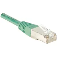 Exertis Connect Tecline - Cordon de raccordement - RJ-45 (M) pour RJ-45 (M) - 5 m - paire torsadée écrantée (F/UTP) - CAT 6 - moulé - vert