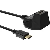 InLine HDMI (Typ A) — HDMI (Typ A) (1 m), Câble vidéo, Noir
