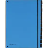 Pagna Trieur Trend , pour format A4, carton, 12 compartiments, bleu clair