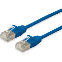 Equip 606138 Patchkabel Cat6A F/FTP 2xRJ45 7.50m blau Slim LSZH