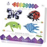 CREAGAMI Origami 3D Set de 4 animaux 555 pièces