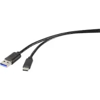 Renkforce Câble de connexion USB 3.1 (Gen 1) A/USB-C 1,8 m (1.80 m, USB 3.2 Gen 1, 15 W)