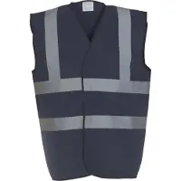 Yoko Pack 50 Gilet haute visibilit? Navy - Yoko YHVW100 - Taille 2XL