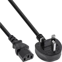 InLine - Câble d'alimentation - BS 1363 (P) pour power IEC 60320 C13 - 250 V - 3 m - noir - Royaume-Uni