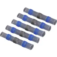 Quadrios 22C463 Connecteur bout à bout à gaine thermorétractable 1.5 mm² 2.5 mm² Entièrement isolé Bleu 1 kit (22C463)