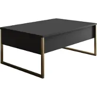 Skye Decor , Luxe - Anthracite, Gold, Couchtische, Anthrazit, 90 x 40 x 60 cm