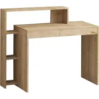Skye Decor , Uma, bureau, 100 % PANNEAUX ESPAGNOLS REVÊTUS DE MÉLAMINE, chêne, 95 x 45 x 117 cm