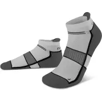 Normani Chaussettes de sport gris / noir / blanc