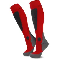 Normani Chaussettes de sport gris / rouge