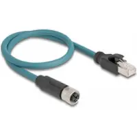 DeLOCK M12 Adapterkabel X-kodiert 8 Pin Bu zu RJ45,ST 50 cm