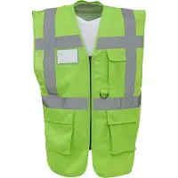 Yoko Gilet multifonction haute visibilité Vert Citron L