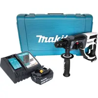 Makita DHR 202 RF1W Marteau perforateur sans fil 18 V 20 mm 2,0 J blanc + 1x batterie 3,0 Ah + chargeur + coffret