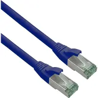Helos Câble patch 363696 Cat 6a Cat 7 bleu 5,0m