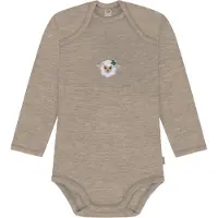 Normani Barboteuse / body 'Auckland' beige chiné / vert foncé / blanc
