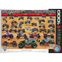 Eurographics Puzzle Moster Jam Truck Lineup, Monster Trucks, 1000 pièces, 6000-5944