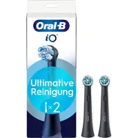 Oral-B Io Ultimate Cleaning Twin Pack Black Electric Brush Replacement Clair