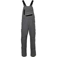 Kübler Iconiq Cotton Latzhose Anthrazit/Schwarz 62