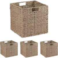 Relaxdays Paniers rangement (30 cm, 4x)