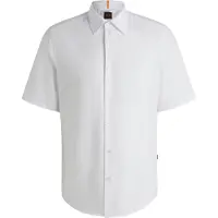 BOSS Rash 2 01 Short Sleeve Shirt Blanc L Homme