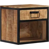 vidaXL Table de chevet 40x35x40 cm bois de manguier massif