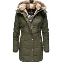 MARIKOO Manteau d’hiver olive