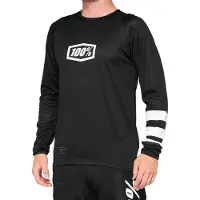 100% Speedlab Maillot vélo manches longues été - R-CORE - Noir/Blanc L