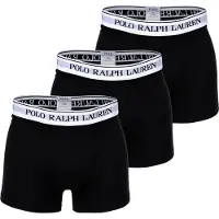 Ralph Lauren Boxers 'BCI COTTON/ELASTANE 3PK TRN Intimo' noir