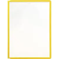 Durable plaque pochette SHERPA, format A4, cadre: jaune