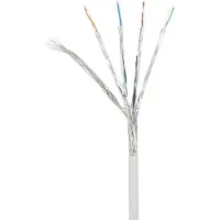 Renkforce Câble de raccordement réseau RJ45 CAT 6a S/FTP 20 m Gris avec protection à ergot, ignifugé (1381766)