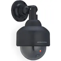 Relaxdays MONITORING CAMERA WALL ATTRACTOR avec LED FAKE CAMERA LIGHT