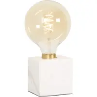 Calex Lampe de table Marble blanc