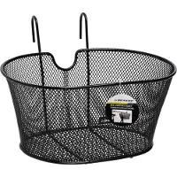 Dunlop - Panier corbeille pour vélo - Noire - Métal - 34 x 26 x 38 cm