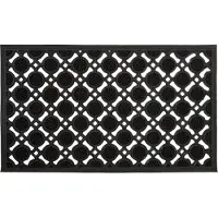 Relaxdays paillassons en caoutchouc (75 x 45 cm)