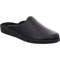 Rohde Herren Pantoufles Cuir Lekeberg 1558-90, Taille:45 EU, Couleur:Noir