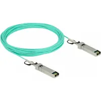 DeLOCK - Câble de connexion directe 10GBase - SFP+ (M) à SFP+ (M) - 10 m - 3 mm - fibre optique - SFF-8431/SFF-8432 - Active Optical Cable (AOC) - aigue-marine