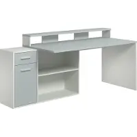Trendteam Gaming desk Gamer | 160 x 115 x 92 cm | Blanc