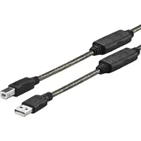 VivoLink PROUSBAB10 - câble USB (10 m, USB A, USB B, 2.0, mâle/mâle, noir)
