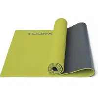 Toorx Fitness Tapis de yoga - 173 x 60 x 0,6 cm - Bicolore - Vert et anthracite