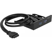 DeLOCK 2x Hub USB 3.0 en façade, Boîtier PC : accessoires